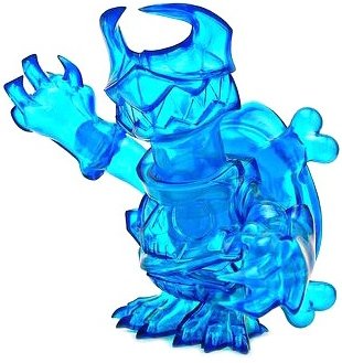 Skuttle X - Clear Blue, Mixi Bang Exclusive figure by Touma, produced by One-Up. Front view.
