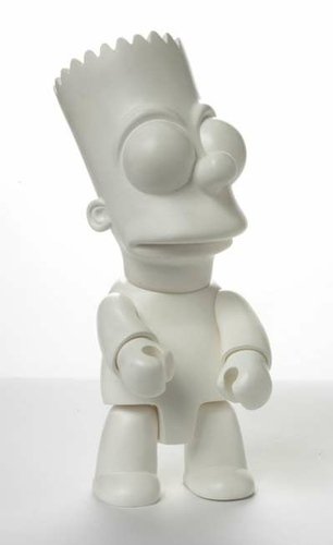 Bart Simpson Qee - DIY figure by Matt Groening, produced by Toy2R. Front view.