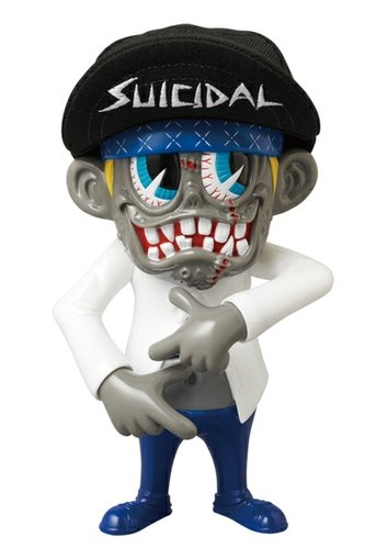 SKUM-kun - Institutionalized Ver. figure by Knuckle X Suicidal Tendencies, produced by Zacpac. Front view.
