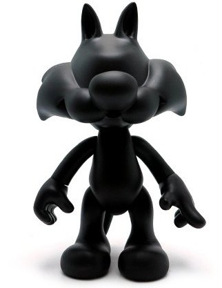 Sylvester - Black figure by Artoyz Originals, produced by Artoyz Originals. Front view.