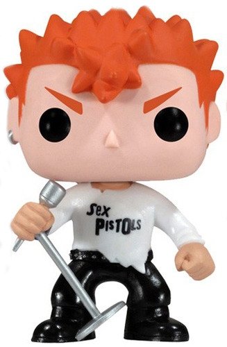 Johnny Rotten - Sex Pistols figure by Funko, produced by Funko. Front view.