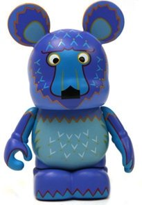 Camp Minnie-Mickey Bear figure by Caley Hicks, produced by Disney. Front view.