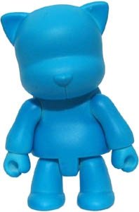 Cat Qee - Glow Blue figure, produced by Toy2R. Front view.