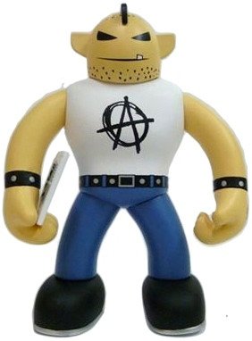 The Anarchy Punk figure by Frank Kozik. Front view.