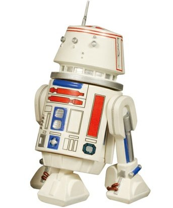 R5-D4 Kubrick 100% figure by Lucasfilm Ltd., produced by Medicom Toy. Front view.