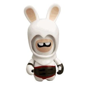 Rayman Raving Rabbids Assassins Creed version figure, produced by Neca. Front view.