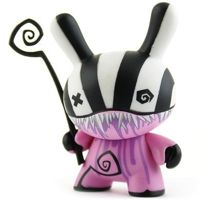 Rupture figure by Doktor A, produced by Kidrobot. Front view.