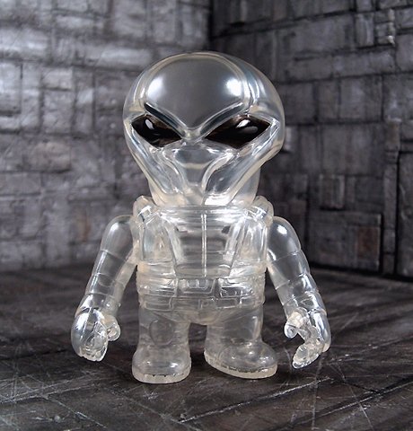 Clear Sarvos Mini figure by Realxhead X Onell Design, produced by Realxhead X Onell Design. Front view.