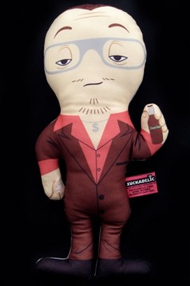 Sucklord Talking Plush Doll figure by Gary Ham, produced by Suckadelic. Front view.