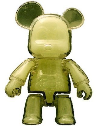 Qee 7 Visible Bear - Gid Anatomy figure, produced by Toy2R. Front view.