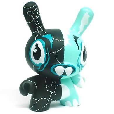 Welsh Rarebit figure by Attaboy, produced by Kidrobot. Front view.