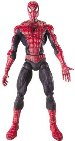 18 Spiderman figure by Marvel, produced by Toy Biz. Front view.