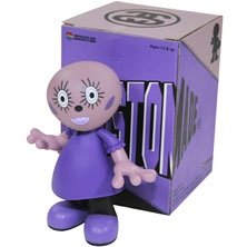 Dearest Dolly - Purple figure by Stussy, produced by Medicom Toy. Front view.