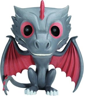 POP! Game of Thrones - Drogon figure by George R. R. Martin, produced by Funko. Front view.