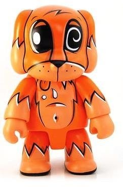 Toxic Swamp Dog - Orange figure by Joe Ledbetter, produced by Toy2R. Front view.
