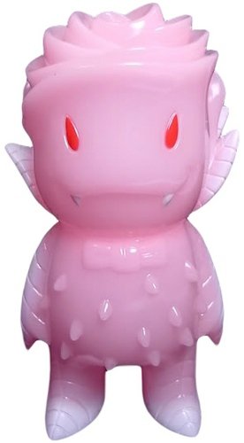 Rose Vampire - Pink GID figure by Josh Herbolsheimer, produced by Super7. Front view.