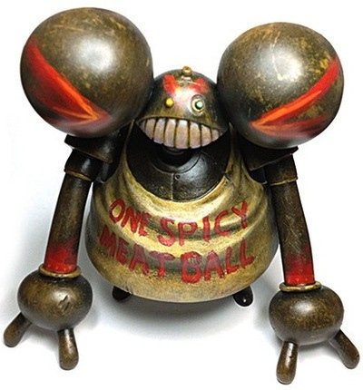 One Spicy Meatball figure by Valleydweller. Front view.