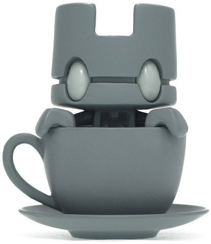 Mini Tea - Mono Earl  figure by Matt Jones (Lunartik), produced by Lunartik Ltd. Front view.
