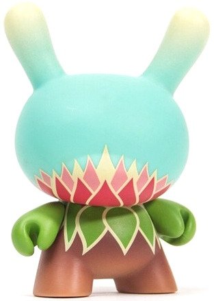 The Lotus  figure by Scott Tolleson, produced by Kidrobot. Front view.