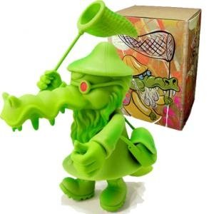 Edward the Gator - Toxic Swamp GID  figure by Bwana Spoons, produced by Max Toy Co.. Packaging.