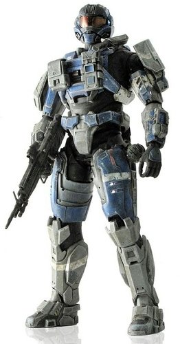 Commander Carter figure, produced by Threea. Front view.