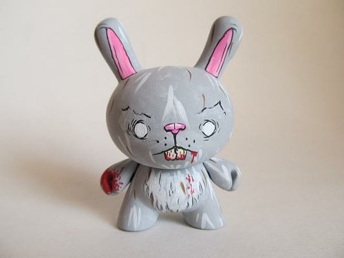 Crazy Bunny figure by T.O. Designs. Front view.