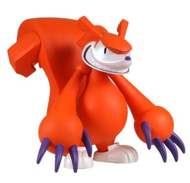 Squeezel figure by Touma, produced by Play Imaginative. Front view.