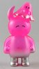 Uamou & Boo - Happy - Clear with Pink & Silver Sprays