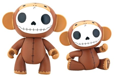 Choco Munky figure, produced by Furrybones. Front view.