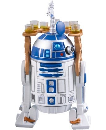R2-D2 - Jabba´s Barge Kubrick figure by Lucasfilm Ltd., produced by Medicom Toy. Front view.