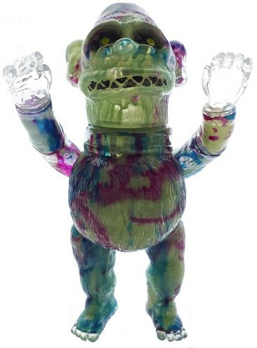 Ensorcelled Man - Spilled Paint figure by Grody Shogun, produced by Lulubell Toys. Front view.