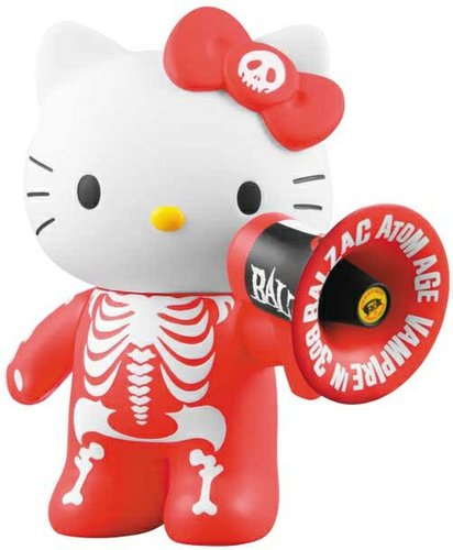 Atom-Age Hello Kitty - VCD Special No.135 figure by Sanrio Hello Kitty X Balzac, produced by Medicom Toy. Front view.