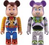 Buzz & Woody Be@rbrick 100% 2 pack