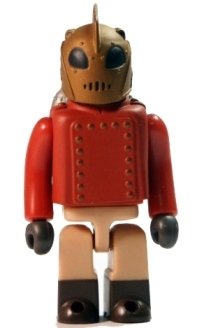 The Rocketeer figure, produced by Medicom Toy. Front view.