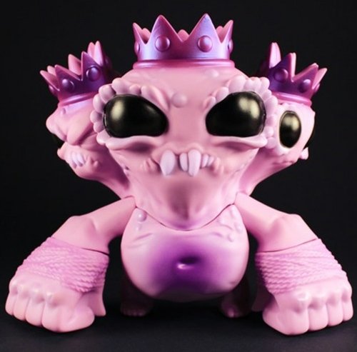 Lavender Triple Crown Monster - SDCC 2013 figure by Chris Ryniak, produced by Squibbles Ink + Rotofugi. Front view.