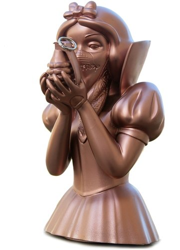 Bad Apple - Bronze figure by Goin, produced by Mighty Jaxx. Front view.