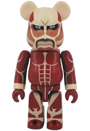 Colossal Titan (Cho Ogata Kyojin) - Horror Be@rbrick Series 27 figure, produced by Medicom Toy. Front view.