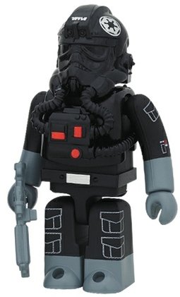 TIE-Fighter Pilot (EP4)  figure by Lucasfilm Ltd., produced by Medicom Toy. Front view.