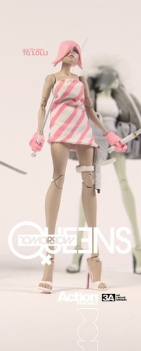 AP Lolli figure by Ashley Wood, produced by Threea. Front view.