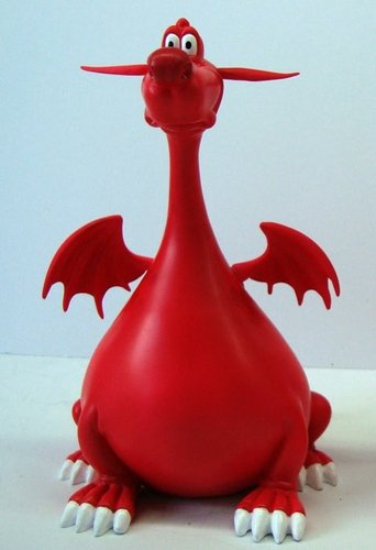Sad Dragon figure by Viseone, produced by Patch Together. Front view.