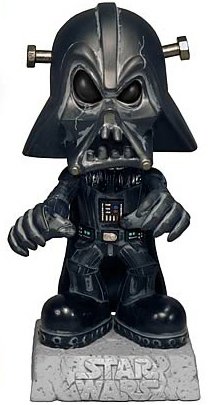 Star Wars Monster Mash-Ups - Darth Vader Bobble Head figure by Lucasfilm Ltd., produced by Funko. Front view.