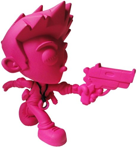Magenta Drake figure by Erick Scarecrow, produced by Esc-Toy. Front view.