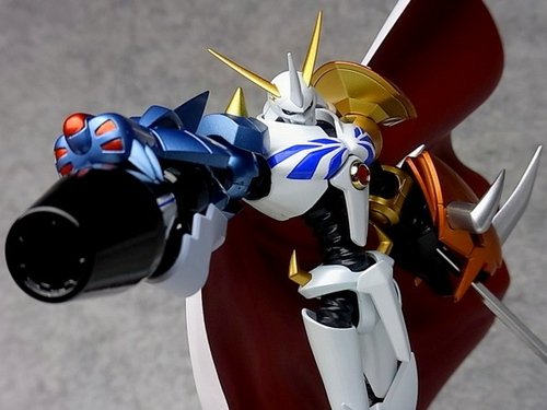 D-arts Omegamon figure, produced by Bandai. Front view.