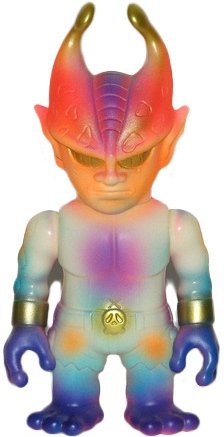 Mutant Evil - Kozik - Coral Sea figure by Frank Kozik, produced by Realxhead. Front view.