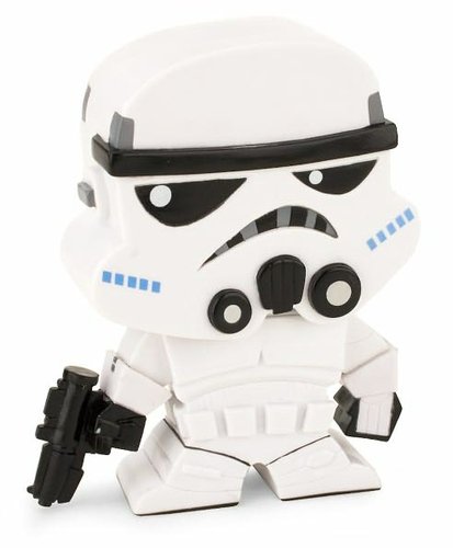 Stormtrooper figure, produced by Funko. Front view.