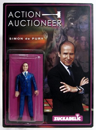 Action Auctioneer figure by Sucklord, produced by Suckadelic. Front view.