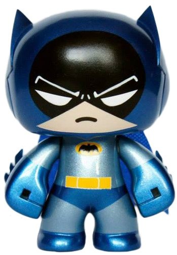 1966 Adam West Batman figure by Rotobox, produced by Kuso Vinyl. Front view.