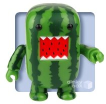 Watermelon Domo  figure by Dark Horse Comics, produced by Toy2R. Front view.