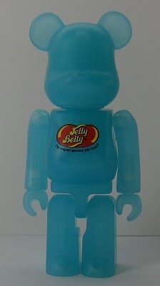 Jelly Belly Be@rbrick - Berry Blue figure, produced by Medicom Toy. Front view.