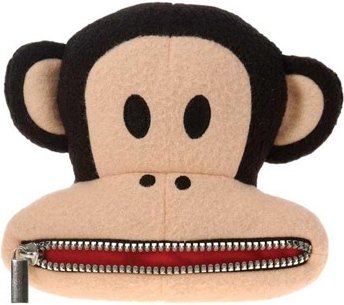 Zipper Mouth Julius figure by Paul Frank, produced by Fiesta Toy. Front view.